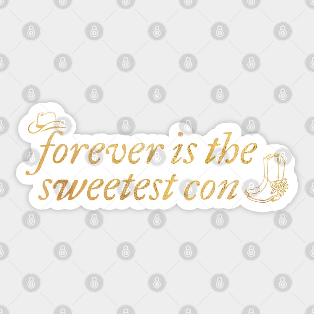 Forever is the Sweetest Con Taylor Swift Sticker by Mint-Rose